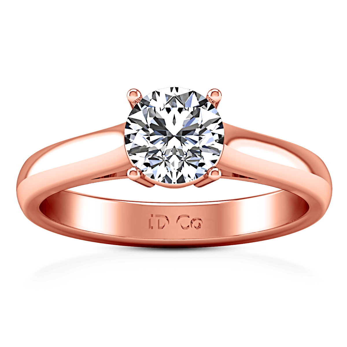 Solitaire Diamond Engagement Ring Chiara 14K Rose Gold