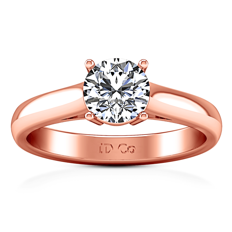 Solitaire Diamond Engagement Ring Chiara 14K Rose Gold