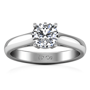 Round Diamond Solitaire Engagement Ring Chiara 14K White Gold