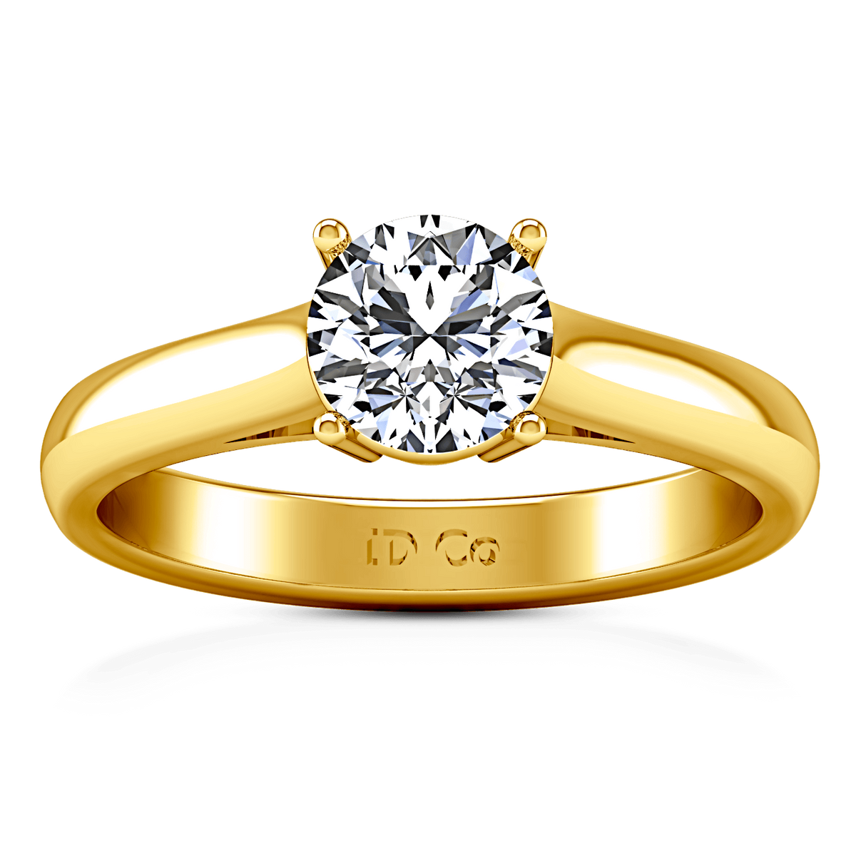 Solitaire Diamond Engagement Ring Chiara 14K Yellow Gold