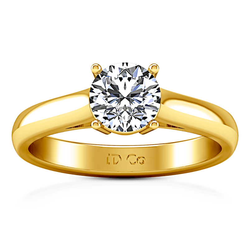 Solitaire Diamond Engagement Ring Chiara 14K Yellow Gold