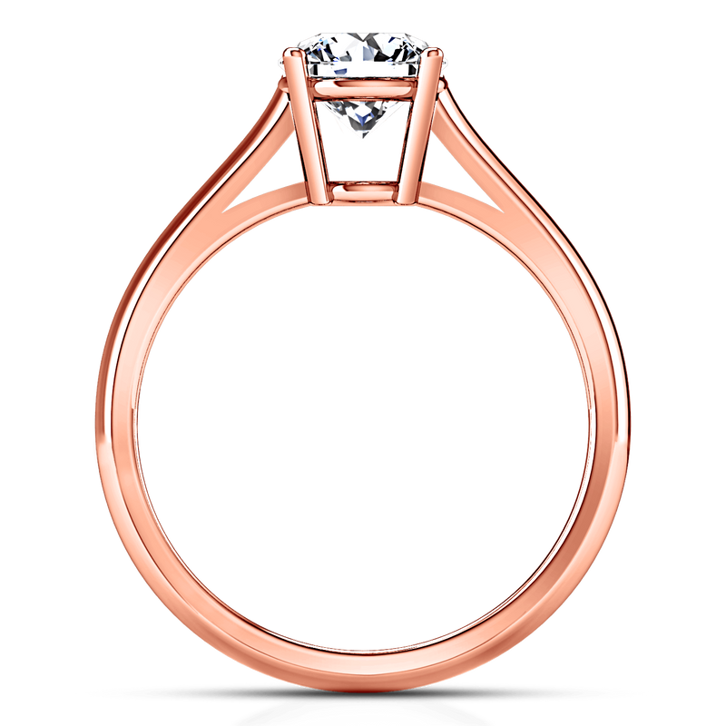 Solitaire Diamond Engagement Ring Chiara 14K Rose Gold