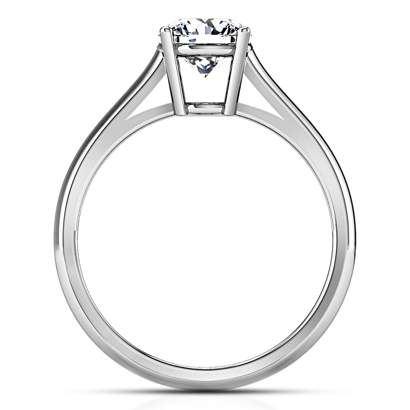 Round Diamond Solitaire Engagement Ring Chiara 14K White Gold