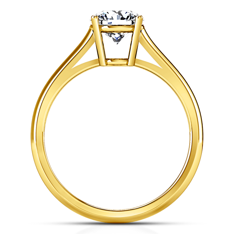 Solitaire Diamond Engagement Ring Chiara 14K Yellow Gold