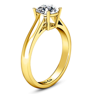 Solitaire Diamond Engagement Ring Chiara 14K Yellow Gold