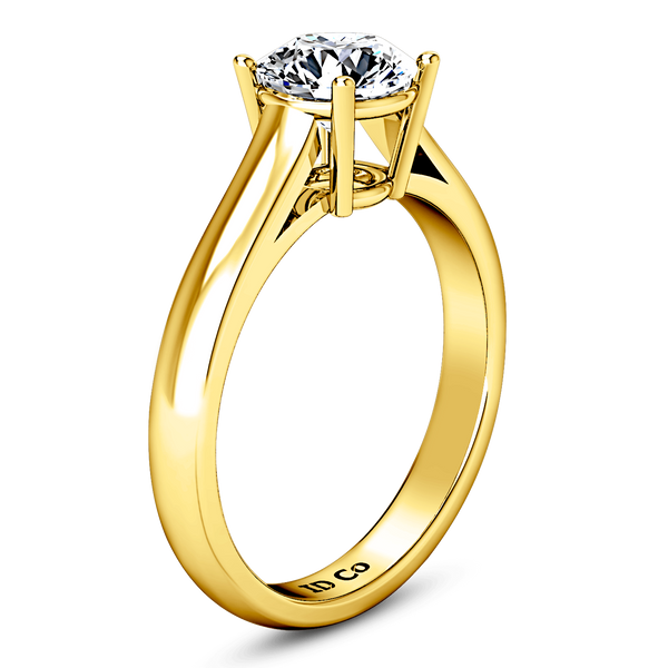Solitaire Diamond Engagement Ring Chiara 14K Yellow Gold