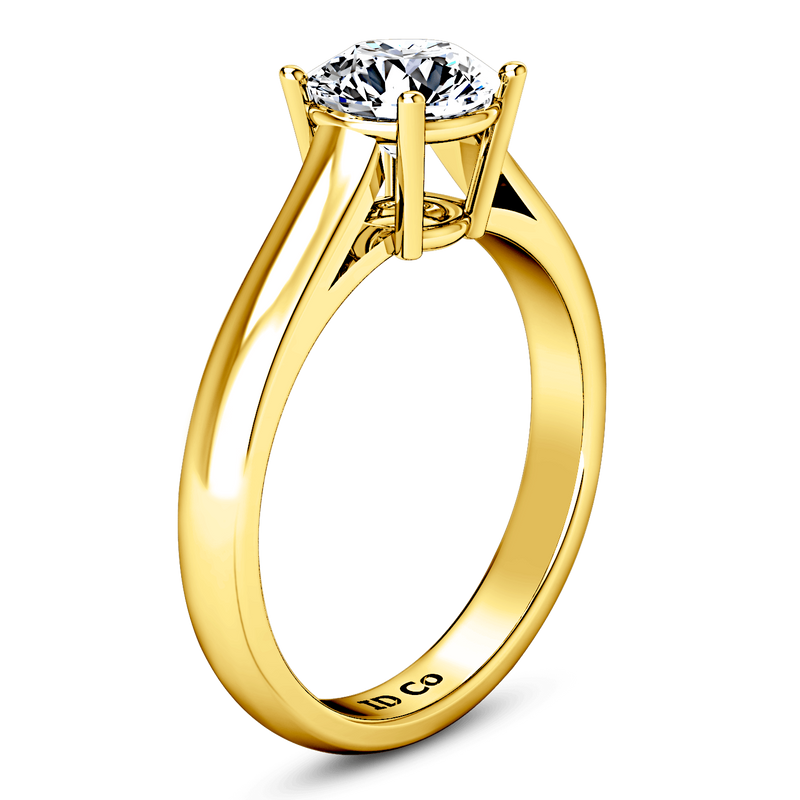 Solitaire Diamond Engagement Ring Chiara 14K Yellow Gold