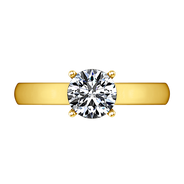 Solitaire Diamond Engagement Ring Chiara 14K Yellow Gold