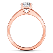 Solitaire Diamond Engagement Ring Nuovo 14K Rose Gold
