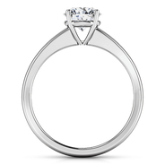 Round Diamond Solitaire Engagement Ring Nuovo 14K White Gold