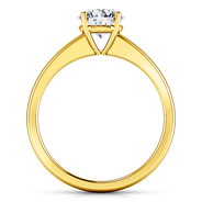 Solitaire Diamond Engagement Ring Nuovo 14K Yellow Gold