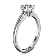 Round Diamond Solitaire Engagement Ring Nuovo 14K White Gold