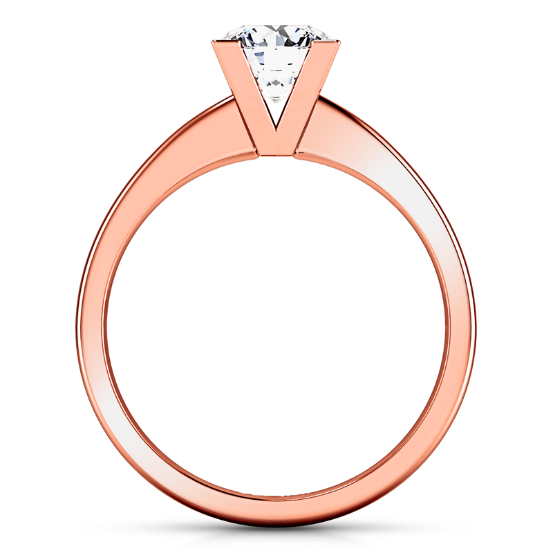 Solitaire Diamond Engagement Ring Icon 14K Rose Gold
