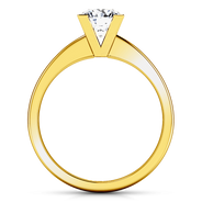 Solitaire Diamond Engagement Ring Icon 14K Yellow Gold