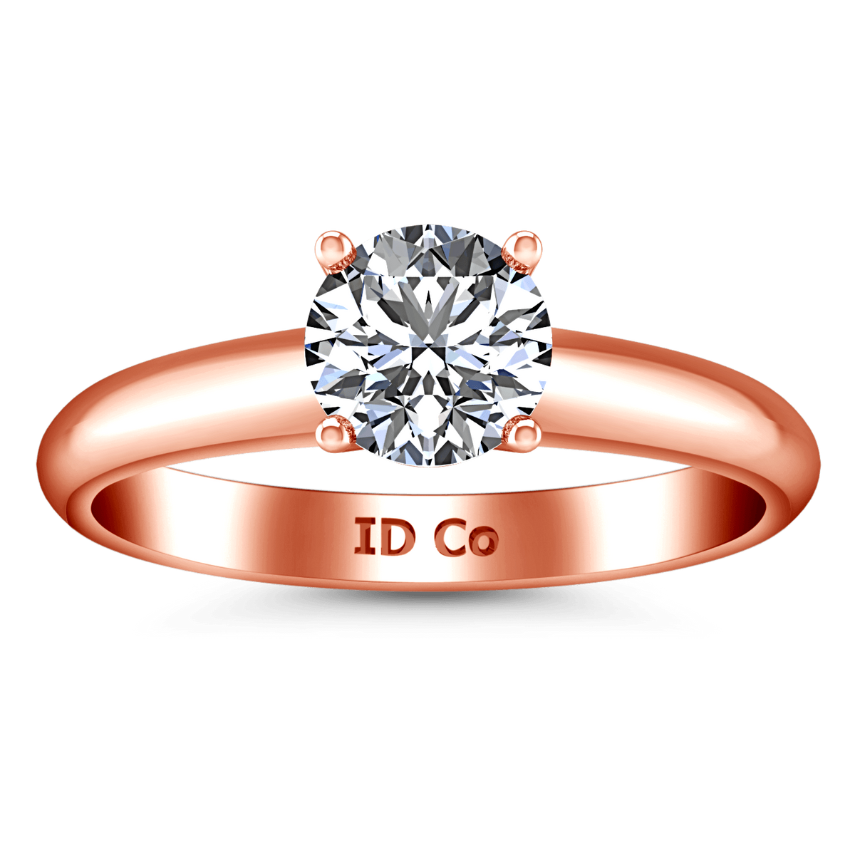 Solitaire Diamond Engagement Ring Carys 14K Rose Gold