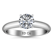 Round Diamond Solitaire Engagement Ring Carys 14K White Gold