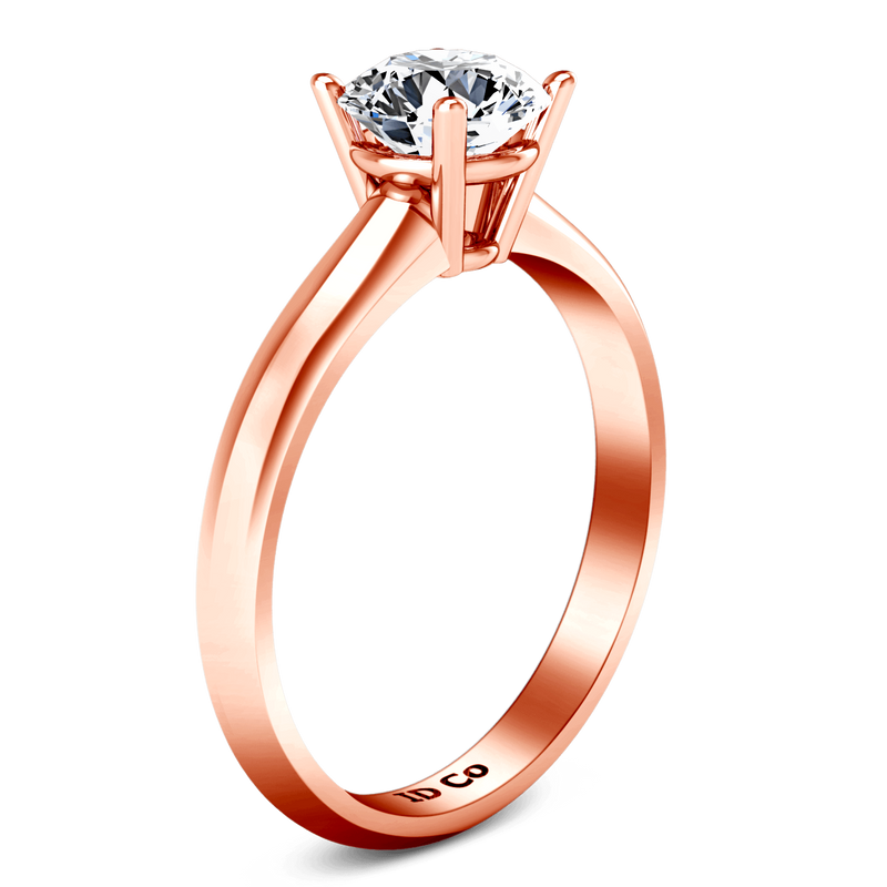 Solitaire Diamond Engagement Ring Carys 14K Rose Gold