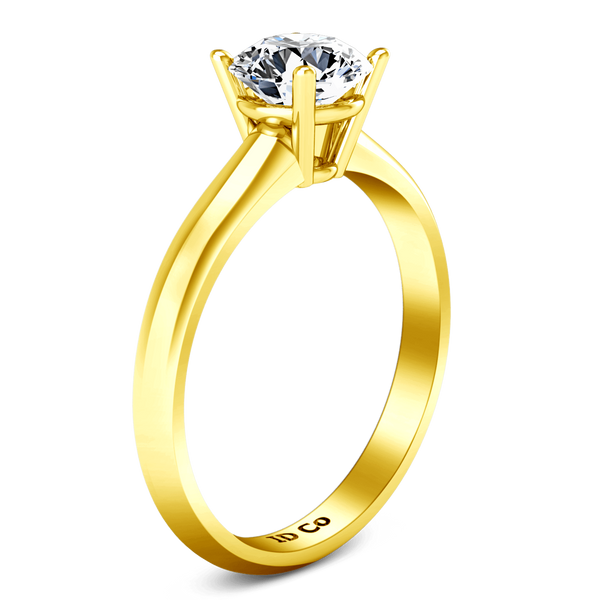 Solitaire Diamond Engagement Ring Carys 14K Yellow Gold