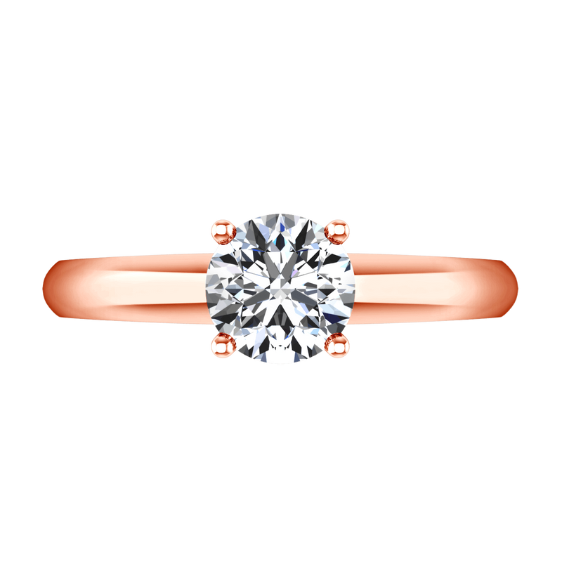 Solitaire Diamond Engagement Ring Carys 14K Rose Gold