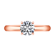 Solitaire Diamond Engagement Ring Carys 14K Rose Gold