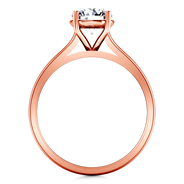 Solitaire Diamond Engagement Ring Valse  14K Rose Gold