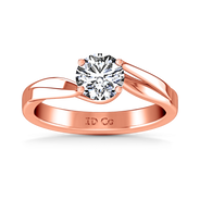 Solitaire Diamond Engagement Ring Laurel 14K Rose Gold