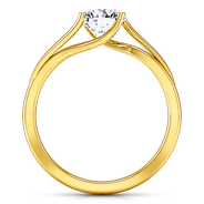 Solitaire Diamond Engagement Ring Laurel 14K Yellow Gold