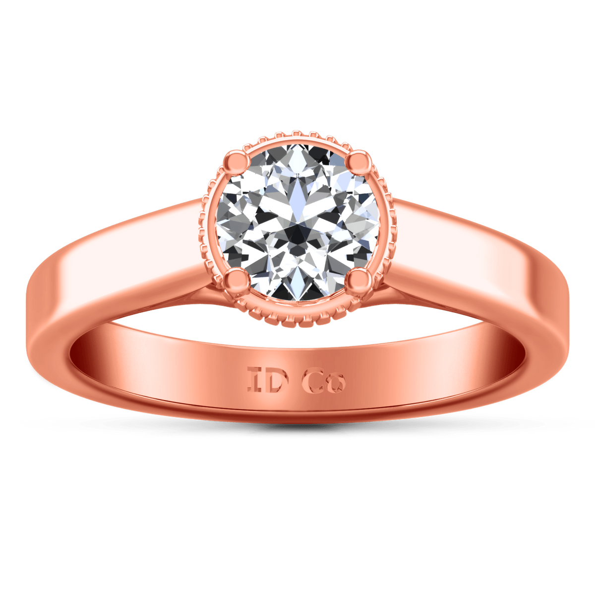 Solitaire Diamond Engagement Ring Carina  14K Rose Gold