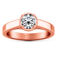 Solitaire Diamond Engagement Ring Carina  14K Rose Gold