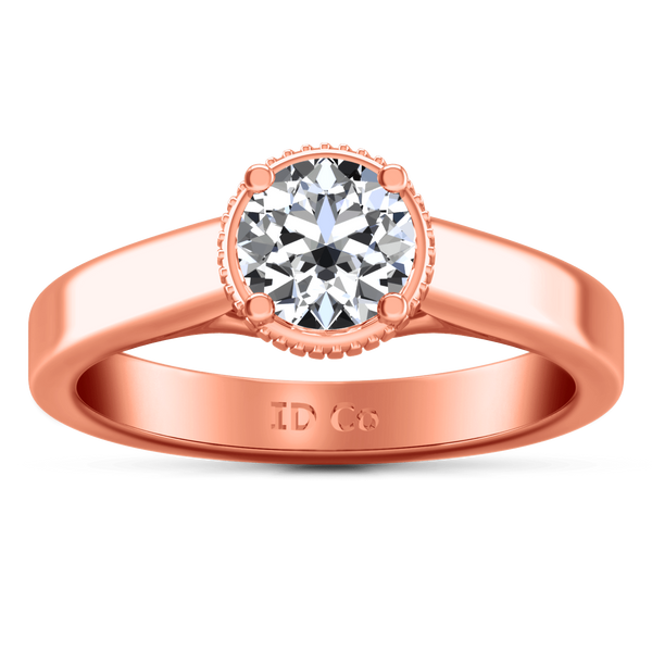 Solitaire Diamond Engagement Ring Carina  14K Rose Gold
