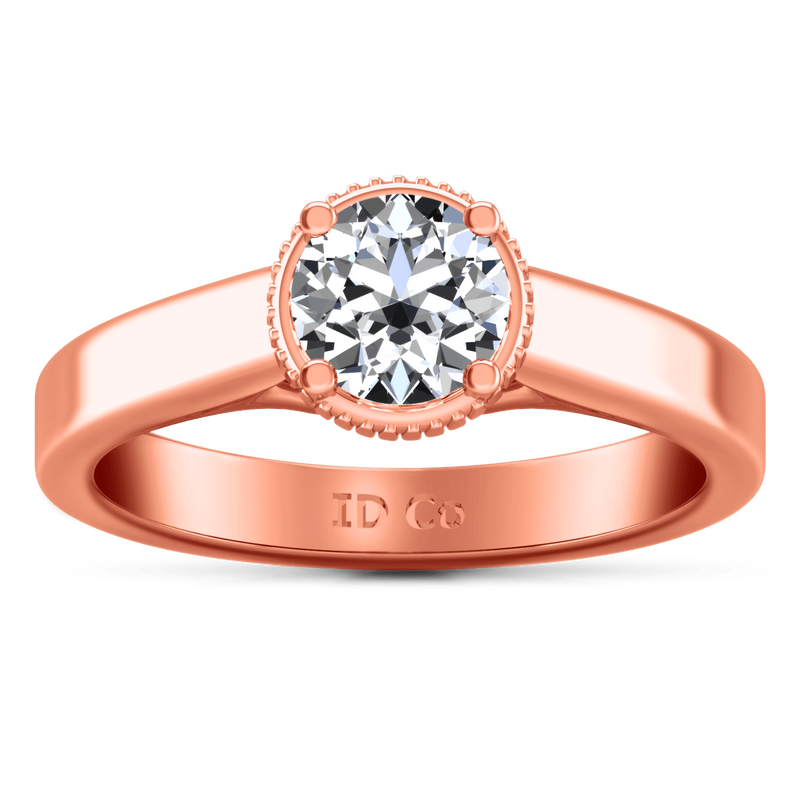 Solitaire Diamond Engagement Ring Carina  14K Rose Gold