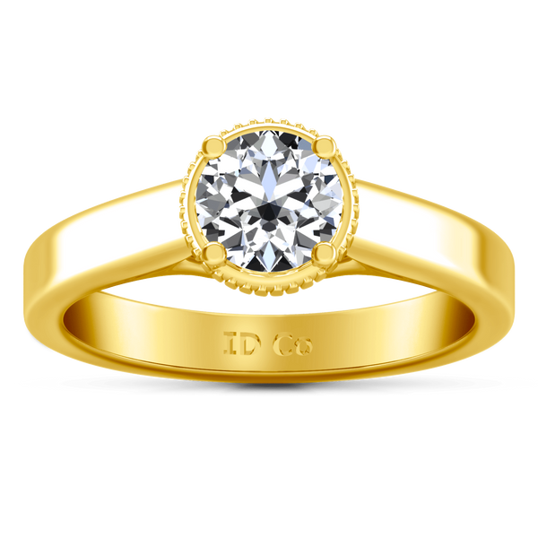Solitaire Diamond Engagement Ring Carina  14K Yellow Gold