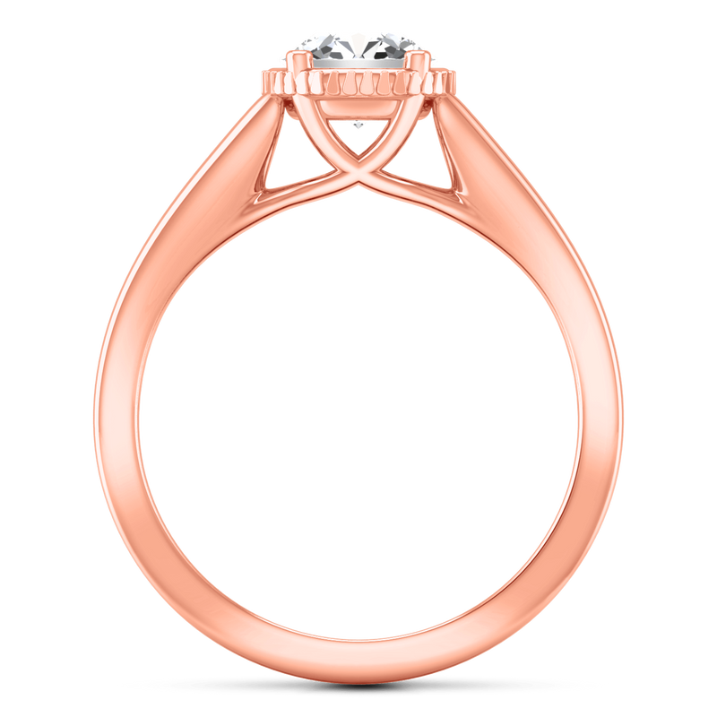 Solitaire Diamond Engagement Ring Carina  14K Rose Gold