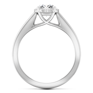 Round Diamond Solitaire Engagement Ring Carina  14K White Gold