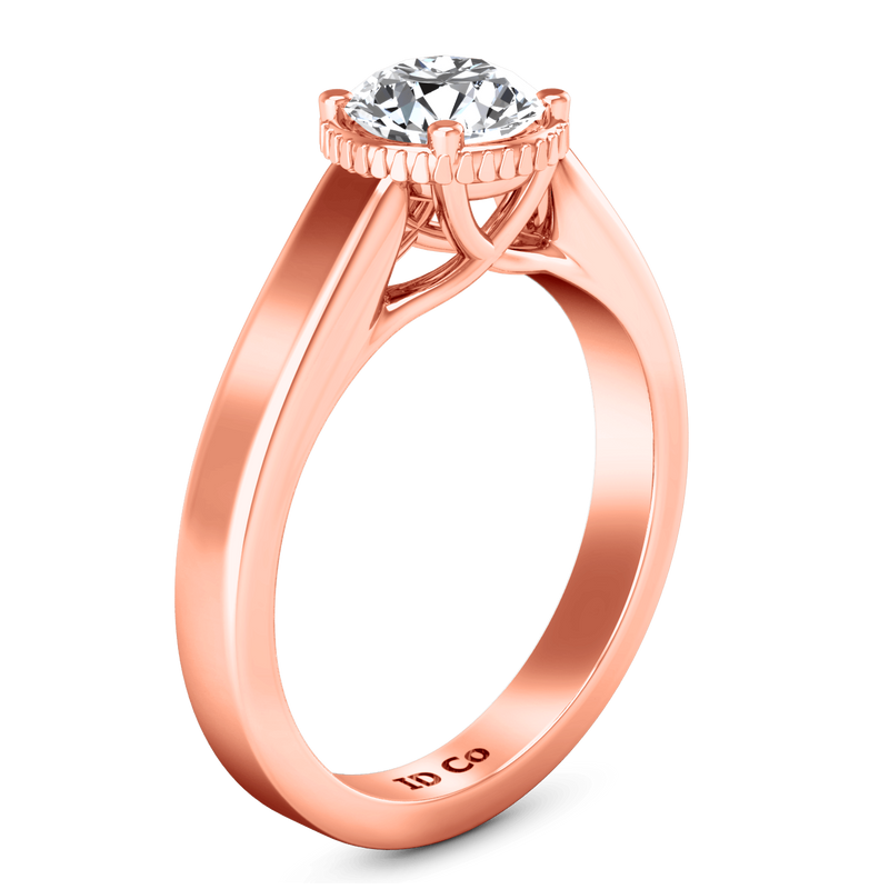 Solitaire Diamond Engagement Ring Carina  14K Rose Gold