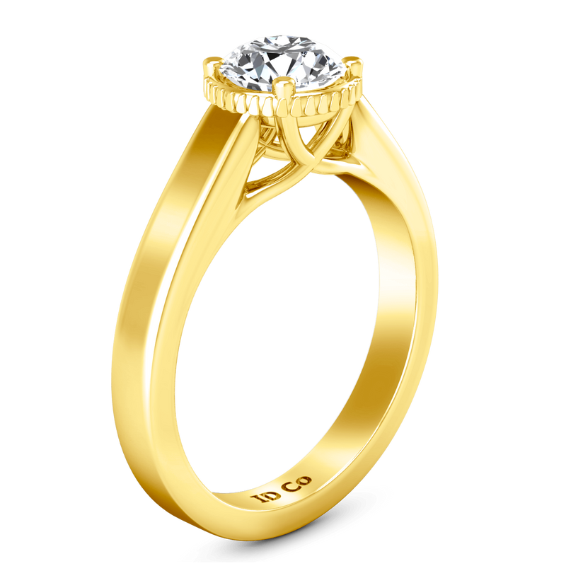 Solitaire Diamond Engagement Ring Carina  14K Yellow Gold