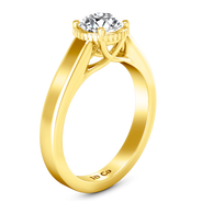 Solitaire Diamond Engagement Ring Carina  14K Yellow Gold