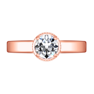 Solitaire Diamond Engagement Ring Carina  14K Rose Gold