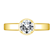 Solitaire Diamond Engagement Ring Carina  14K Yellow Gold