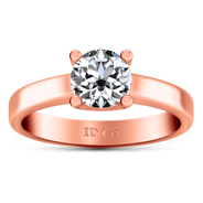Solitaire Diamond Engagement Ring Amira 14K Rose Gold
