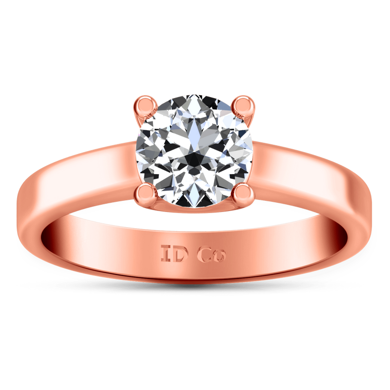 Solitaire Diamond Engagement Ring Amira 14K Rose Gold