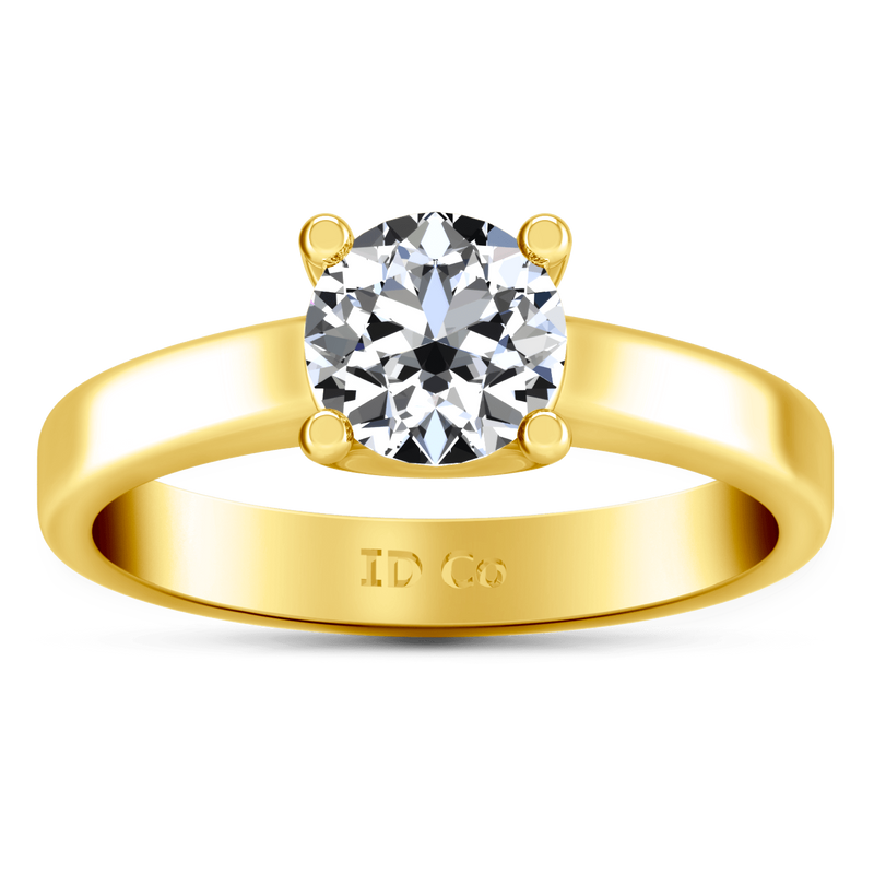 Solitaire Diamond Engagement Ring Amira 14K Yellow Gold