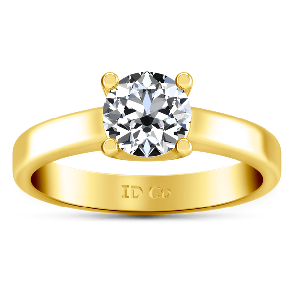 Solitaire Diamond Engagement Ring Amira 14K Yellow Gold