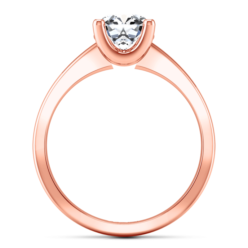 Solitaire Diamond Engagement Ring Amira 14K Rose Gold