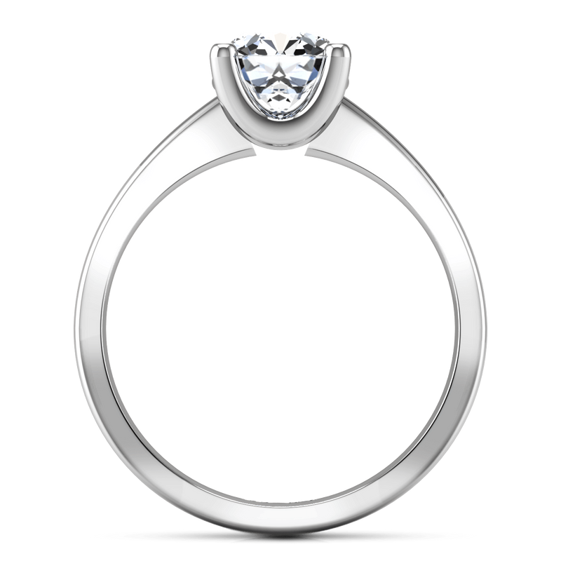 Round Diamond Solitaire Engagement Ring Amira 14K White Gold