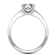 Round Diamond Solitaire Engagement Ring Amira 14K White Gold