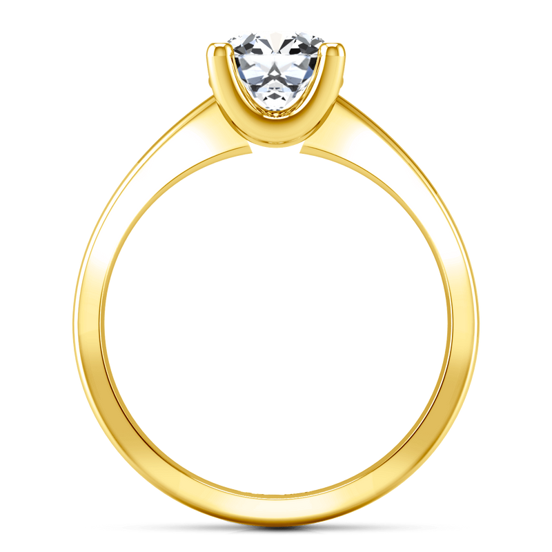 Solitaire Diamond Engagement Ring Amira 14K Yellow Gold