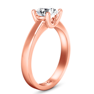 Solitaire Diamond Engagement Ring Amira 14K Rose Gold