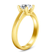 Solitaire Diamond Engagement Ring Amira 14K Yellow Gold
