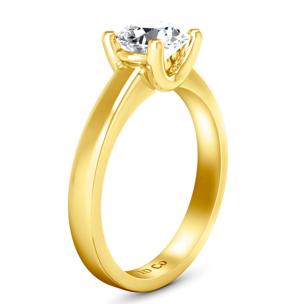 Solitaire Diamond Engagement Ring Amira 14K Yellow Gold